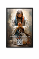 Quadro Palavra de Deus com QR Code – Escaneie e Receba Versículos Bíblicos